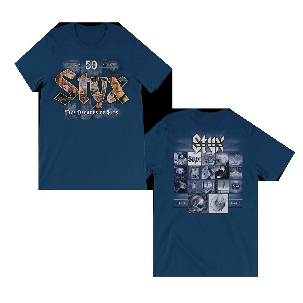 Styx - 5 Decades Of Hits Tee 2 Sided